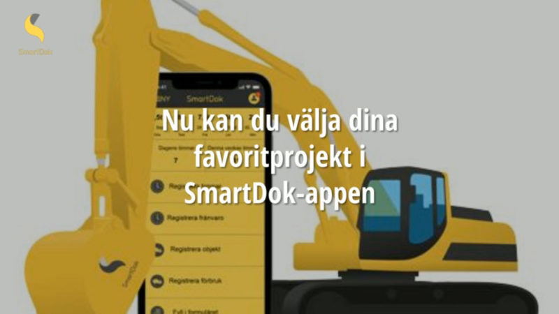 Välj dina favoritprojekt och blir ännu mer effektiv när du använder SmartDok