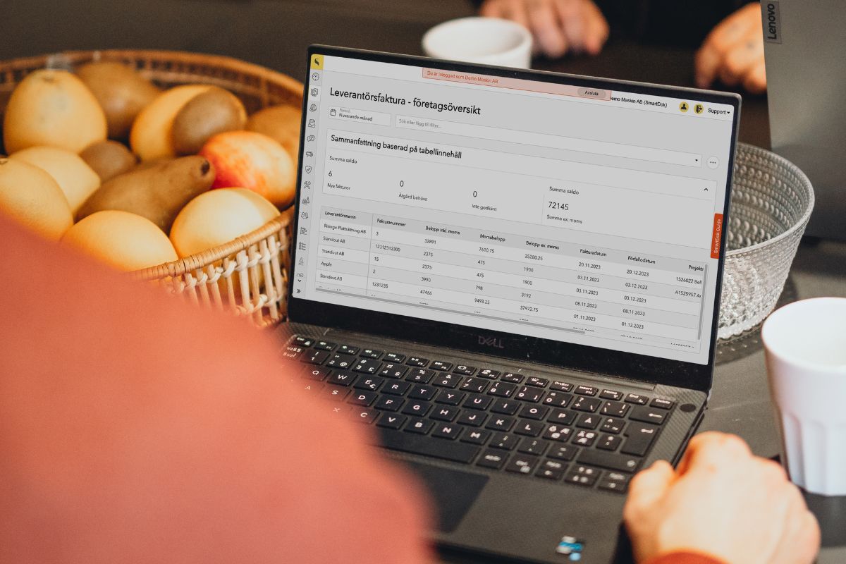 Visma eEkonomi och SmartDok. Hantering av leverantörsfakturor direkt i systemet.