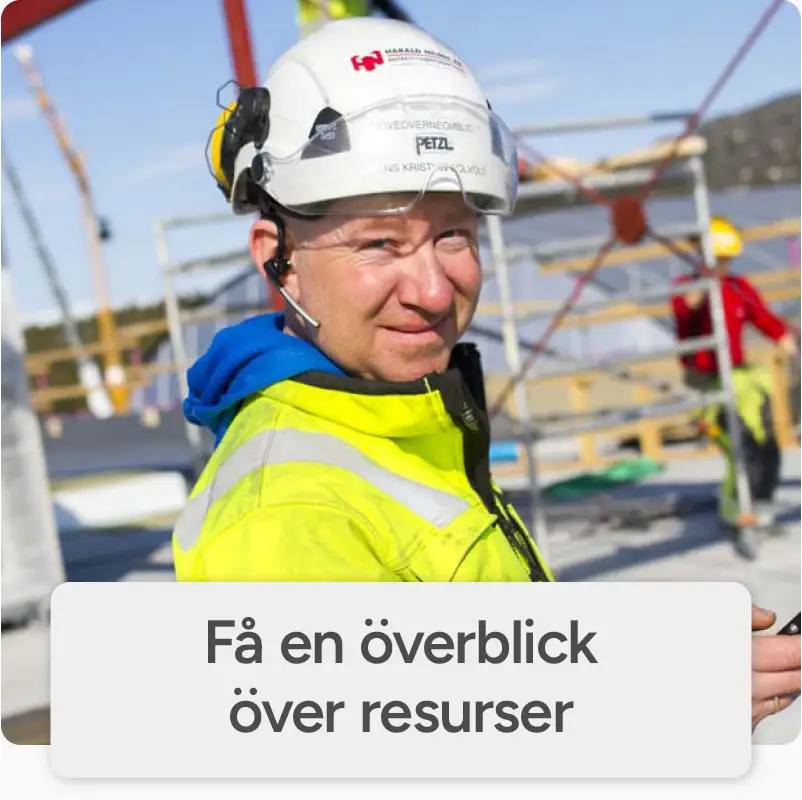 Planering för både anställda & maskiner