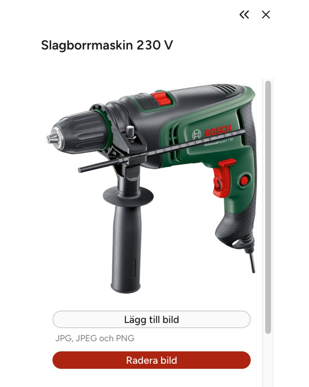 Ändra bild på verktyg