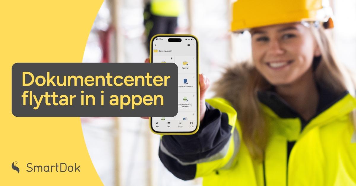Dokumentcenter flyttar in i appen