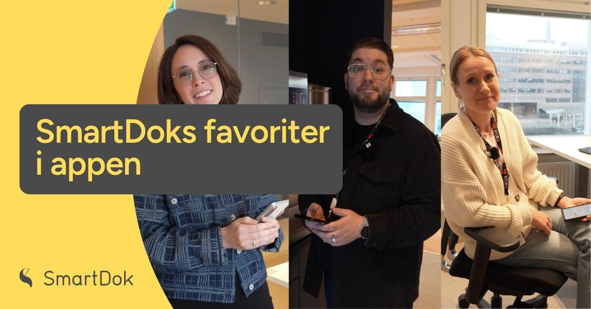 SmartDoks favoriter i appen