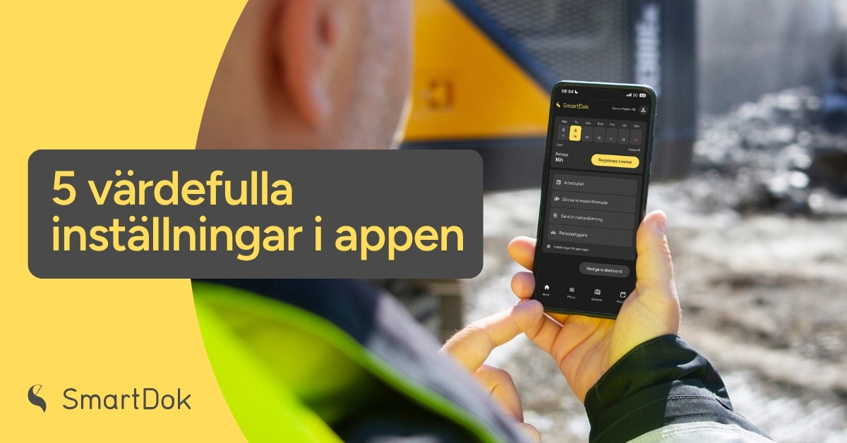 5 värdefulla inställningar i appen