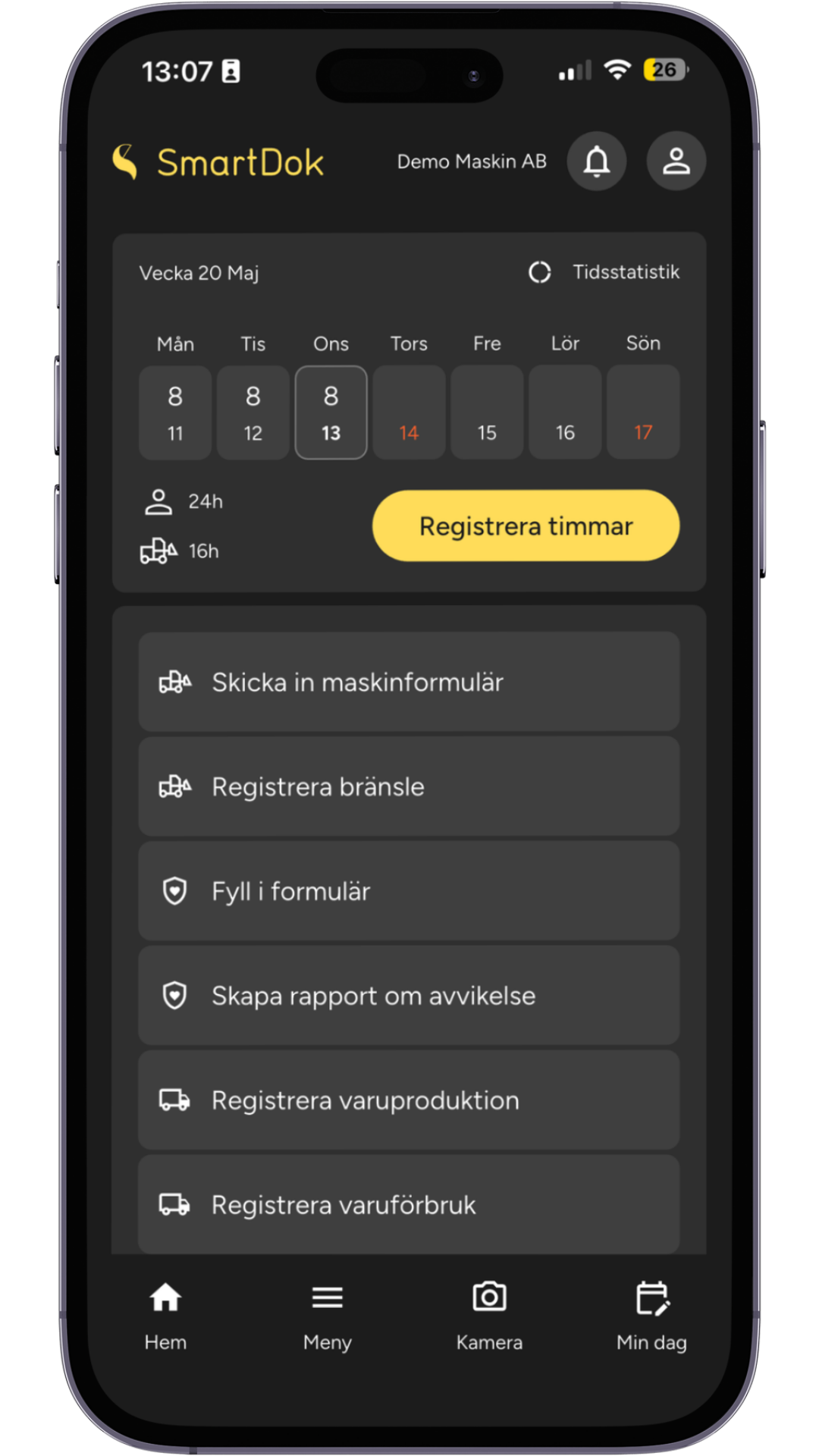 SmartDok Dark Mode App