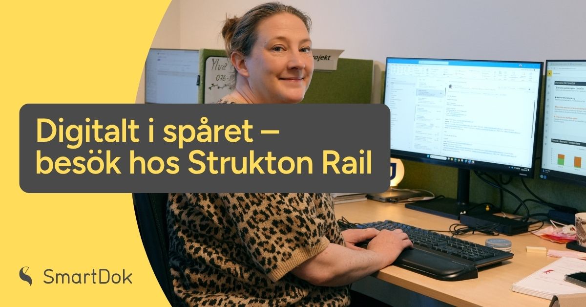 Featurefoto Strukton Rail för SmartDok