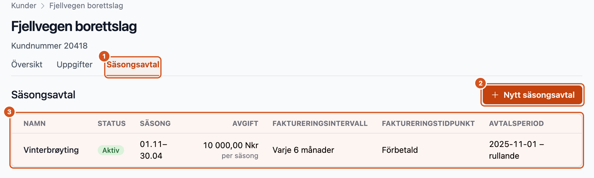 Autoreg säsongsavtal för snöröjning