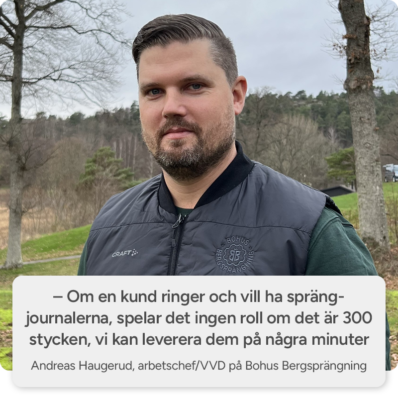 andreas Sprängjournaler i SmartDok